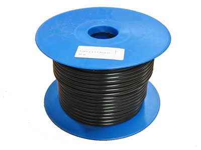 Kabel 2x1.5 sort rund 50 meter