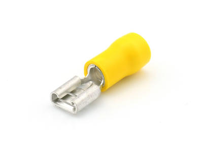 Spade hun gul. 6.4mm (50 stk.)