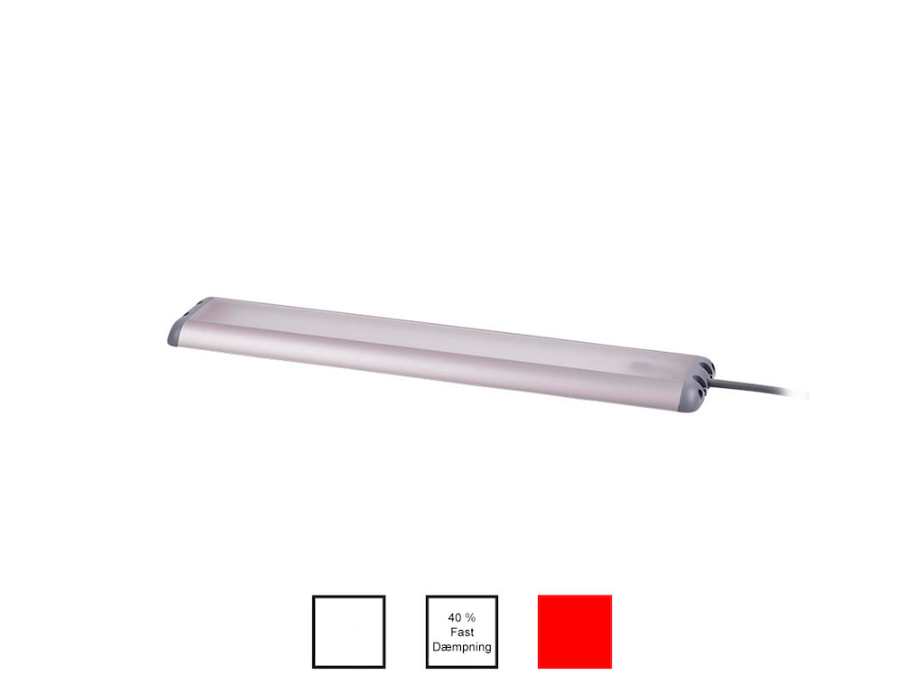 LED 3600lum 10-32V 4000K 72cm/rød