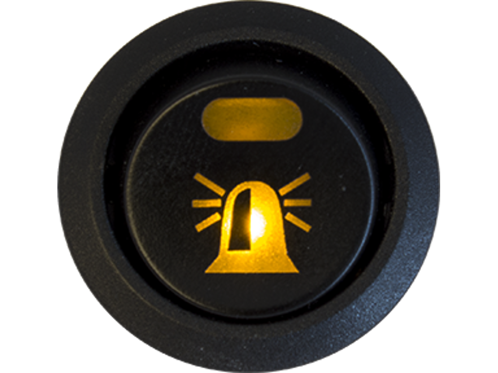 Afbryderkontakt 12V. advarselslys. natsænkning. belyst symbol