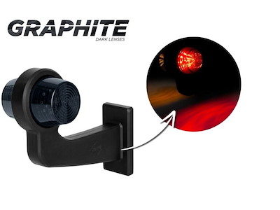 LD 2621/GRAPHITE orange and red stalk marker light 