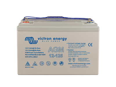 Victron 12V/125Ah AGM Super Cycle Batt. (M8)