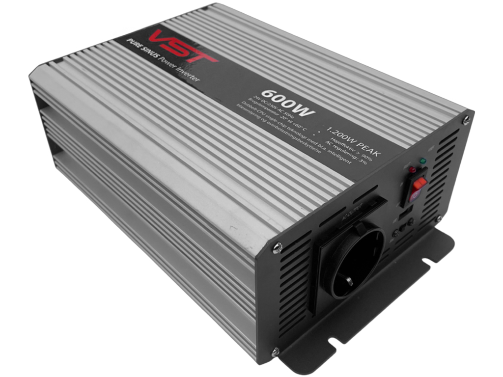 Pure-Sinus 600W Power Inverter 24V/230V