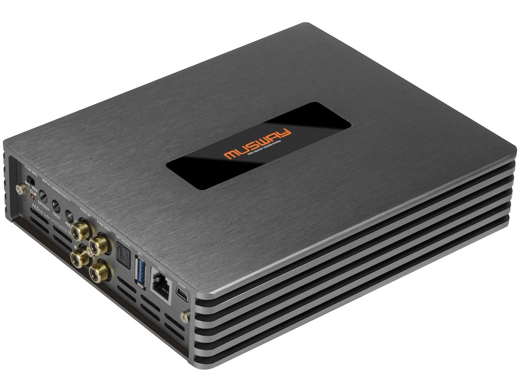 MUSWAY 24v Digital 6-Kanal forstærker m/DSP M6V4-24V-512K